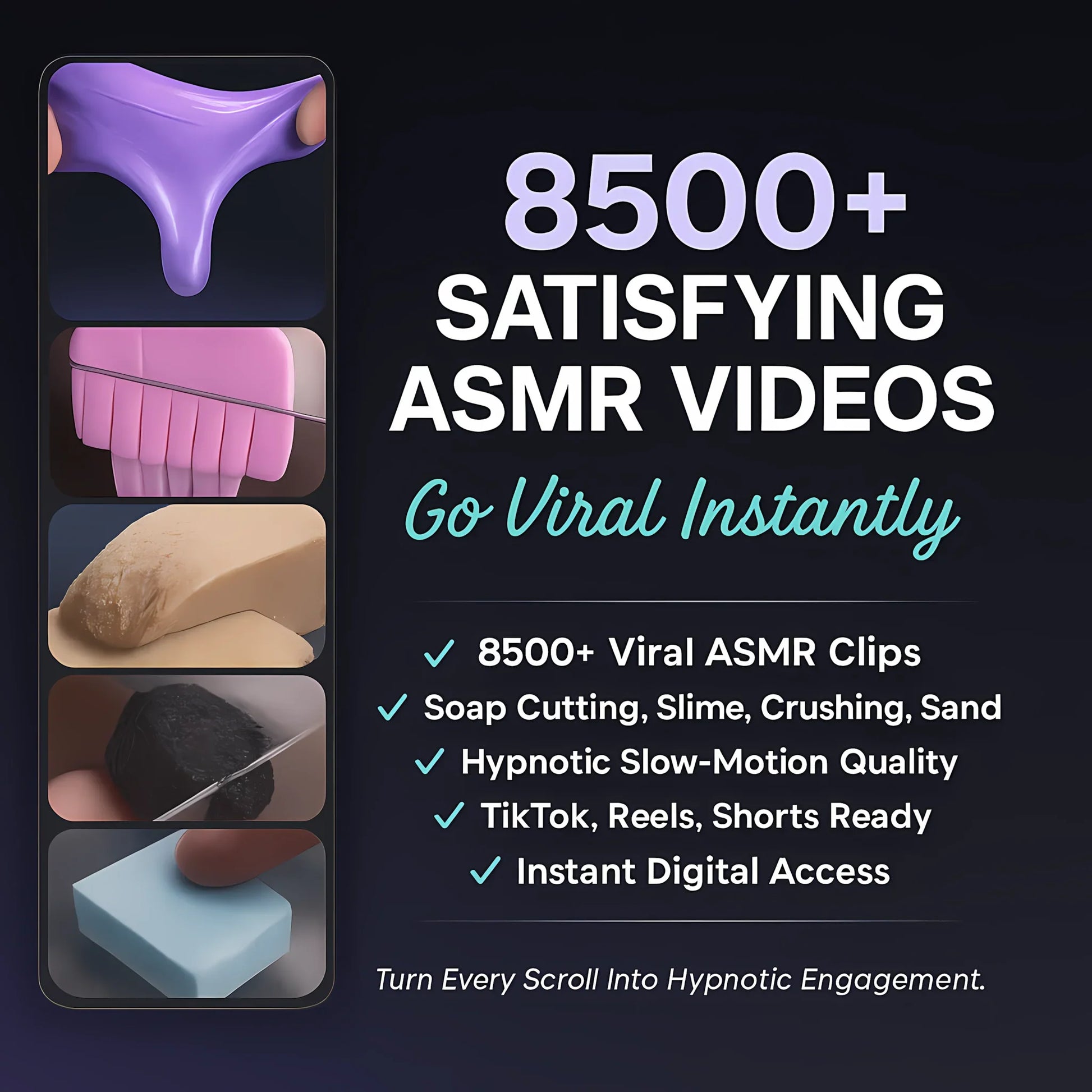 8500+ ASMR Viral Video Pack for TikTok, Reels, Shorts - Mindshift Masterz