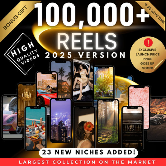 100,000+ Reels Master Library| PLR - MRR License | Viral Instagram Reels, TikTok & YouTube Canva Templates - Mindshift Masterz