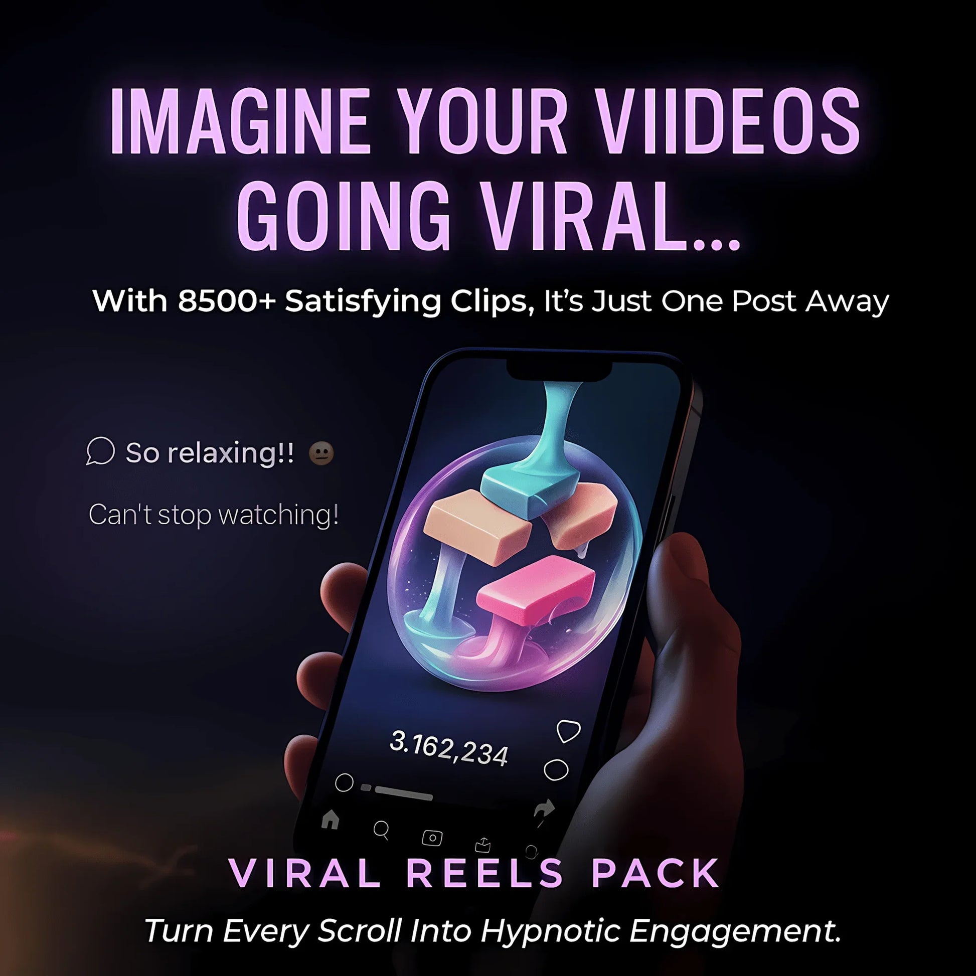 8500+ ASMR Viral Video Pack for TikTok, Reels, Shorts - Mindshift Masterz