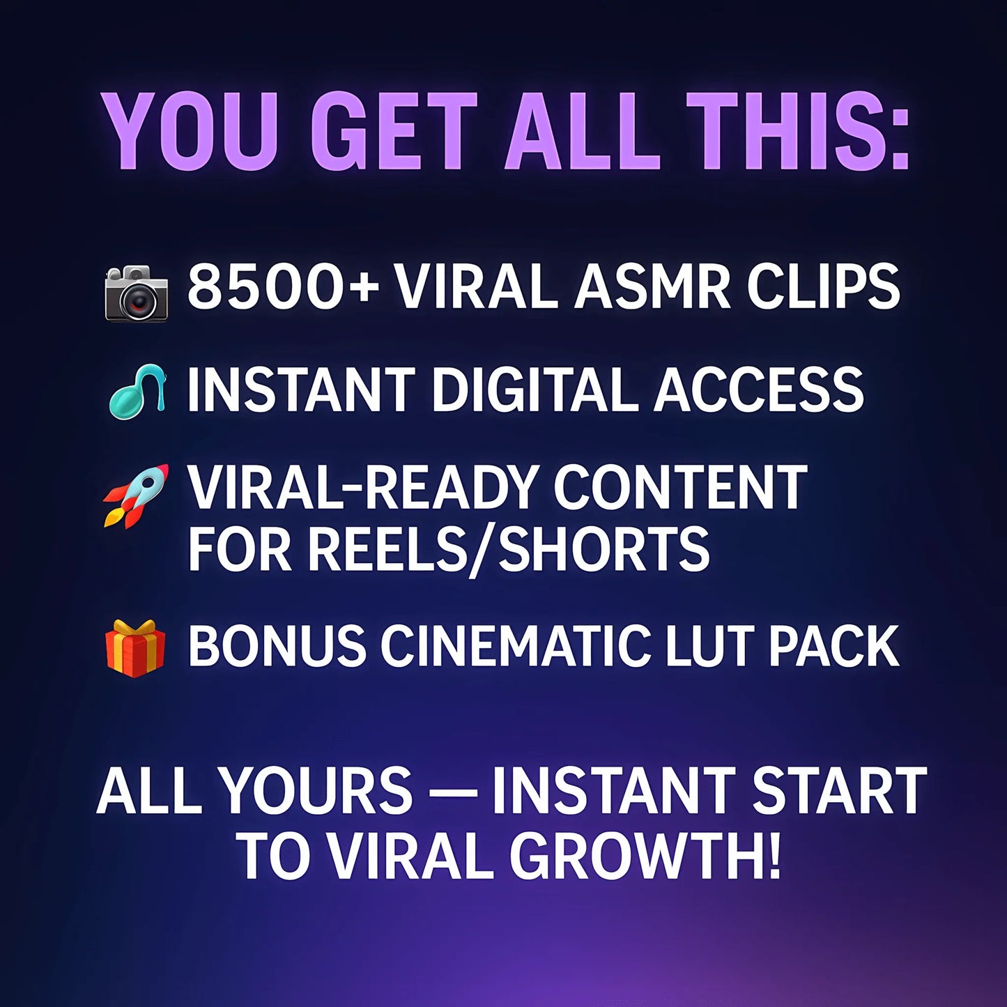 8500+ ASMR Viral Video Pack for TikTok, Reels, Shorts - Mindshift Masterz