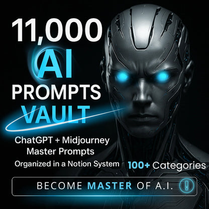 AI Ultimate Collection: 10,000 ChatGPT Prompts for All Niches - Mindshift Masterz