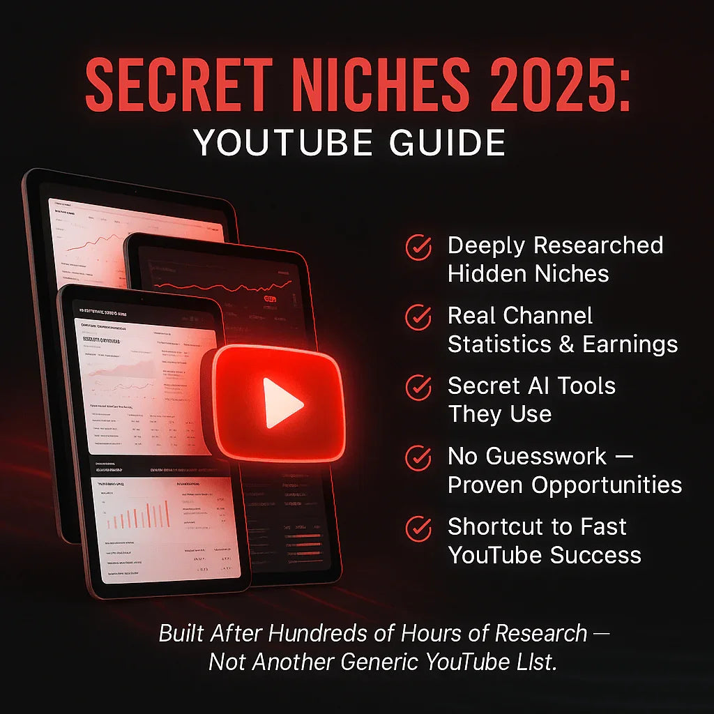 Secret YouTube Niches 2025 Guide: Profitable AI Channels - Mindshift Masterz