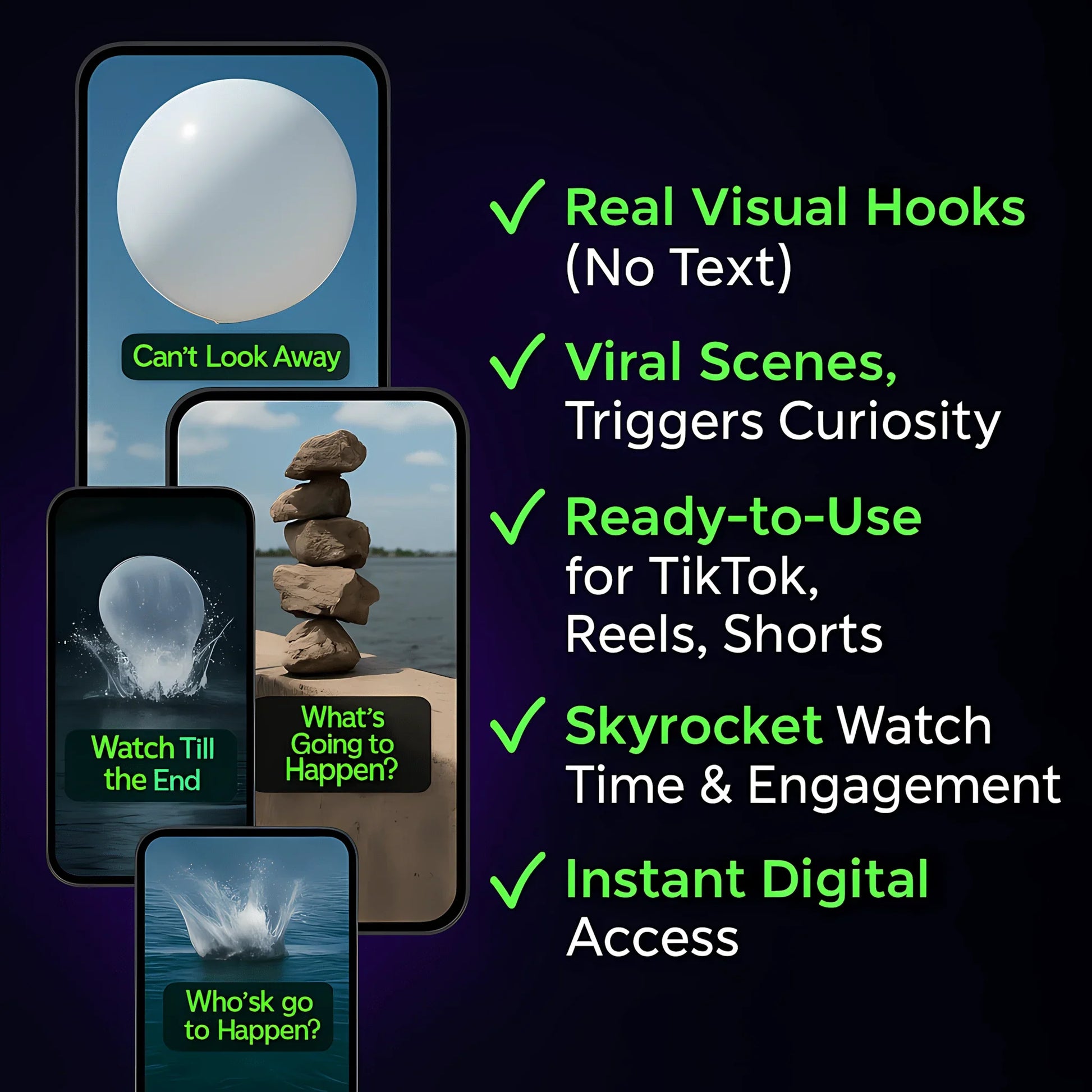 Ultimate 1400+ Viral Video Hooks Pack for TikTok, Reels, and Shorts - Mindshift Masterz