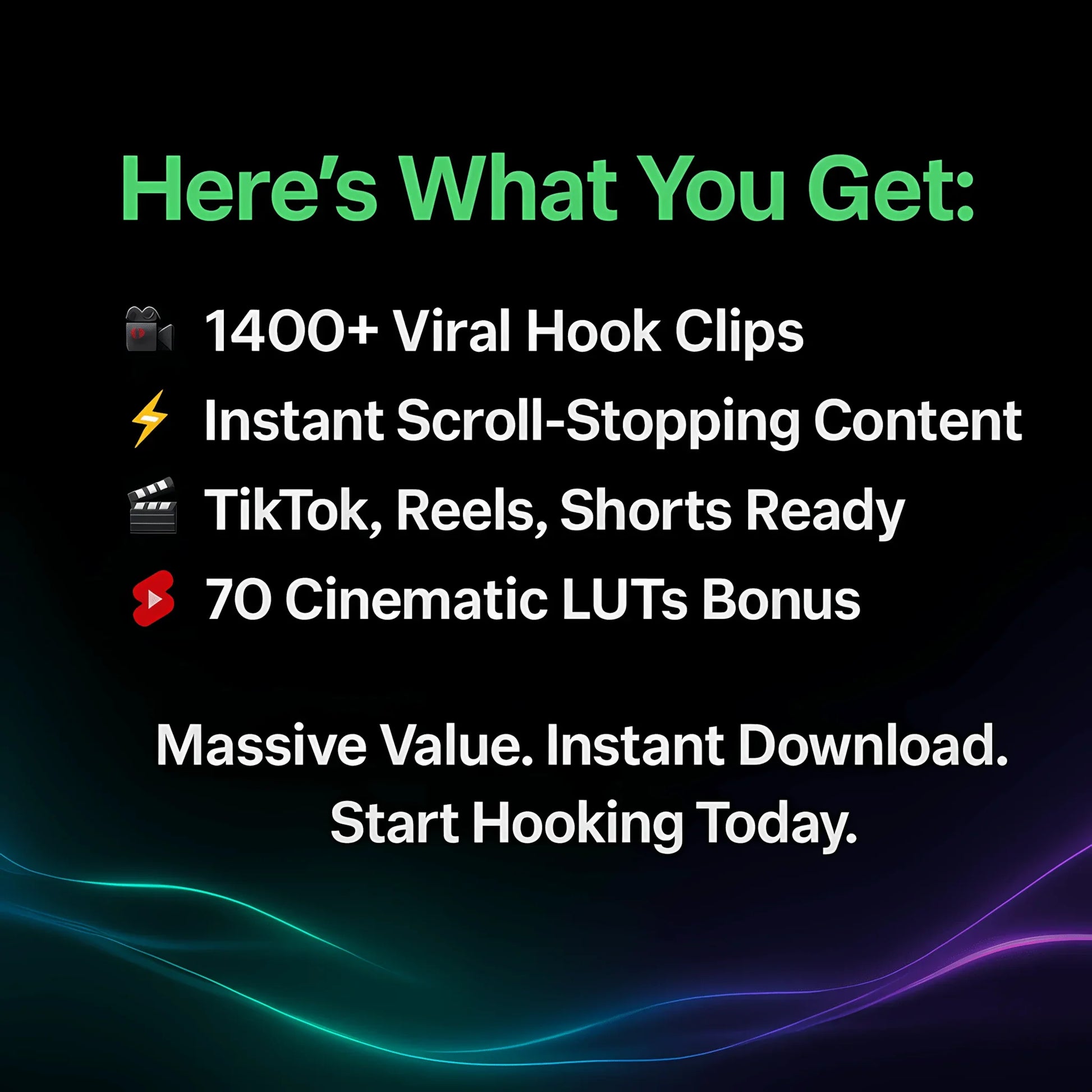 Ultimate 1400+ Viral Video Hooks Pack for TikTok, Reels, and Shorts - Mindshift Masterz