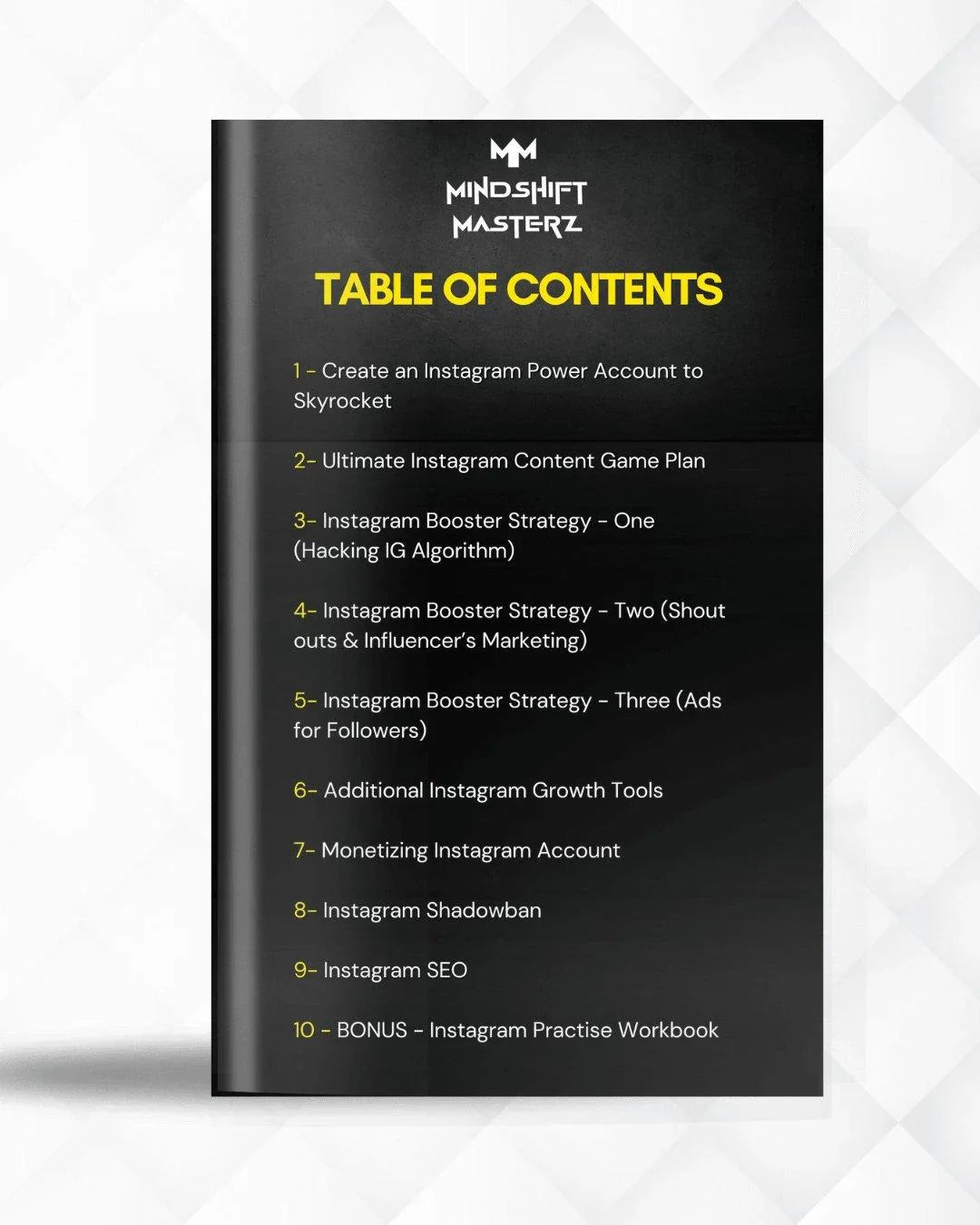 “Roadmap to Riches module preview from Instagram Mastery PRO, guiding users in selecting profitable niches and creating high-engagement pages on Instagram.”